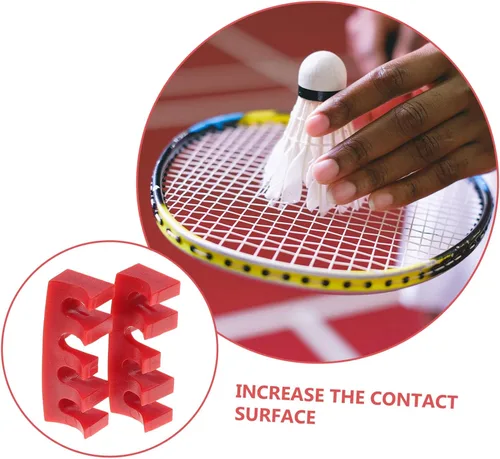 Miniatura 8 de 2 unids máquina tenis accesorios herramientas protector adaptadores de carga esparcidores esparcidores esparcidores rojo raqueta