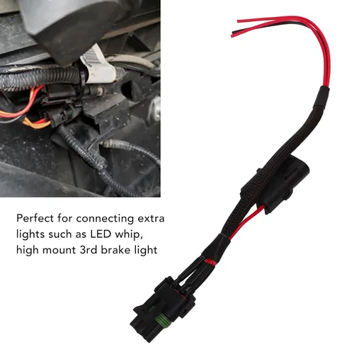 Miniatura 4 de Acouto Arnés de alimentación de luz trasera para X3 Whip Brake Placa de matrícula Luz Adaptador de arnés de repuesto UTV Accesorio