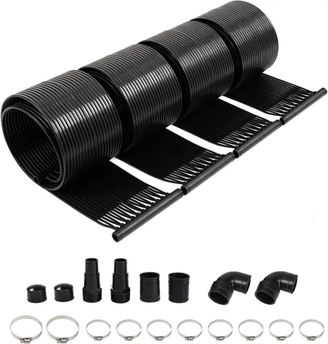 Miniatura 8 de VINGLI Calentador solar de piscina de 2.4 x 20 pies, sistema de calefacción de piscina de alta eficiencia resistente a la intemperie, calentador