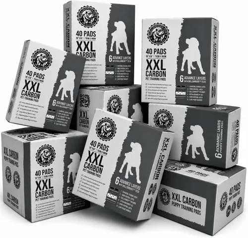Miniatura 19 de Bulldoglogy Carbon Black XL Almohadillas para orina de perro para perros extra grandes con cinta adhesiva pegajosa - Almohadillas desechables