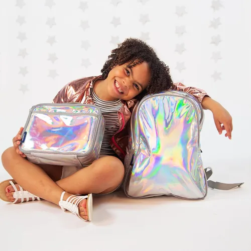 Miniatura 6 de Wildkin - Mochila infantil de 15 pulgadas, Viajar, talla única , Holographic