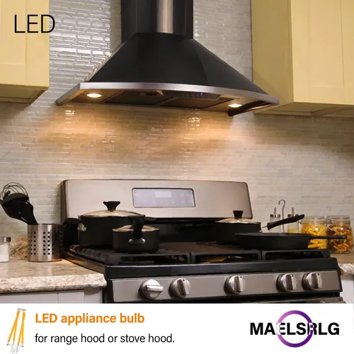 Miniatura 4 de Bombilla LED para Electrodomésticos, Equivalente a 40W, Bombillas para Campana de Cocina, Blanco Cálido 2700K, 5W 500 Lúmenes, No Regulable, Base