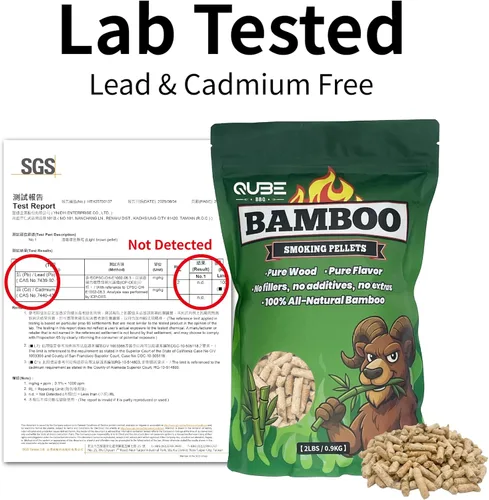 Miniatura 9 de Pellets de bambú para ahumar Humo limpio y suave de bambú asiático sostenible Funciona en todos los ahumadores y parrillas Bolsa de 2 libras