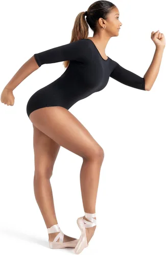 Miniatura 3 de Capezio 126 Team Basic - Leotardo de manga 34 con cuello barco