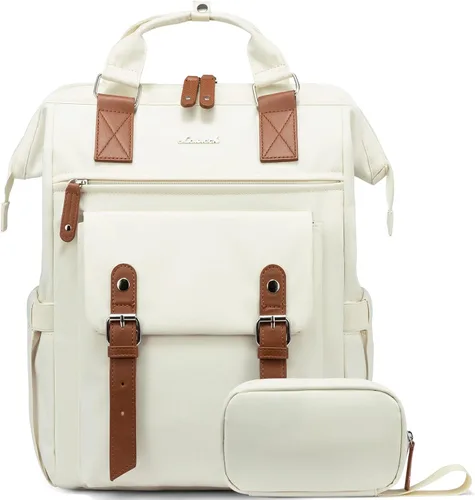 Miniatura 29 de LOVEVOOK - Mochila para laptop, para viaje de trabajo, bolso de enfermera, profesor, médico, viajero, para computadora de negocios, mochila