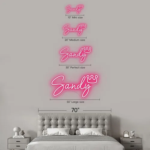 Miniatura 7 de Letrero de neón personalizado, luces LED personalizadas para decoración de pared de dormitorio, letras para cumpleaños, boda, fiesta, bar, negocio