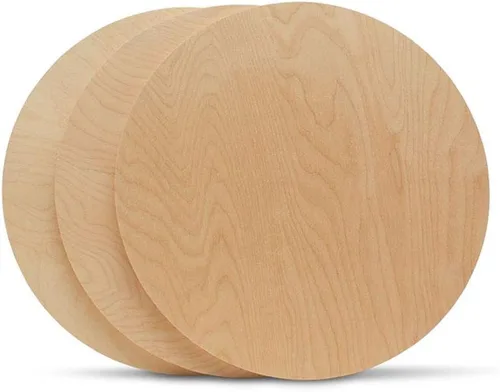 Miniatura 4 de Círculos de madera de 0.5 pulgadas de grosor, desde 10 hasta 24 pulgadas de diámetro 1 unidad