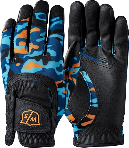 Miniatura 5 de Guante de golf Wilso Staff Junior Fit All Camo Negro/Blanco