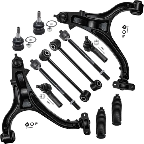 Miniatura 61 de Detroit Axle - Kit de extremo delantero para Ford 1998-2001 Explorer Mercury Mountaineer, 4 barras estabilizadoras delanteras y traseras, 2 brazos