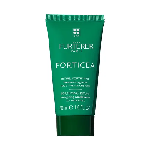 Rene Furterer Forticea Acondicionador energizante, fortalece y fortalece el cabello, aceites esenciales, tamaño de viaje, 1 onza líquida