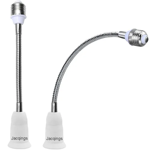 Miniatura 7 de Adaptador extensor de enchufe de luz E26/E27, extensión de 22.8 in/22.5 pulgadas, resistente al calor de 329.0 °F sin peligro de incendio, flexible