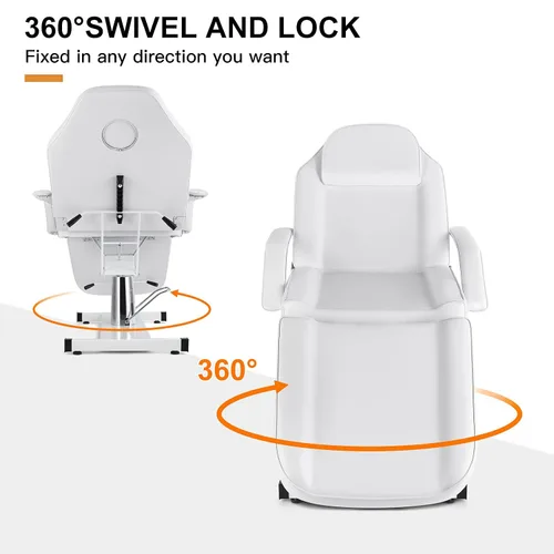 Miniatura 4 de Artist hand Mesa facial hidráulica, silla de tatuaje, cama de masaje ajustable profesional para esteticista, belleza, spa, cama de pestañas