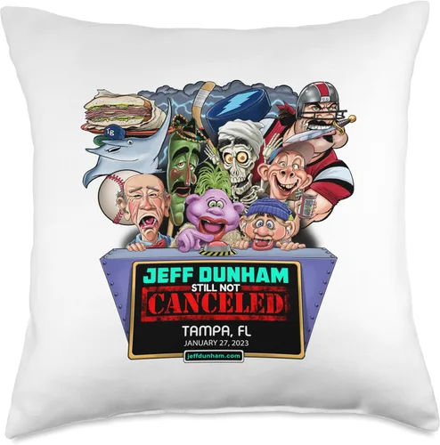 Miniatura 5 de JEFF DUNHAM Tampa, FL (2023) - Almohada de 16 x 16 pulgadas, multicolor