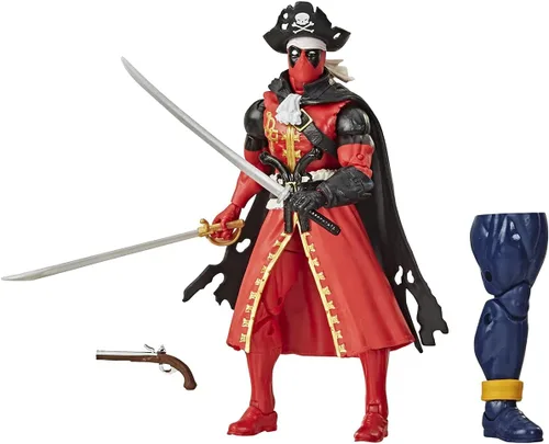 Miniatura 2 de Hasbro Marvel Legends Series - Figura de acción de Deadpool de 6 pulgadas (pirato), diseño prémium y 3 accesorios