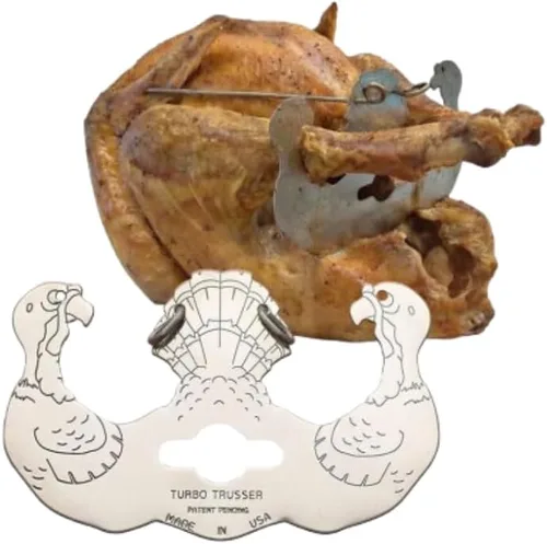 para pavo I Visto en Shark Tank I Cocina uniformemente para carne más jugosa I De acero inoxidable y apto para lavavajillas I Fácil para horno,