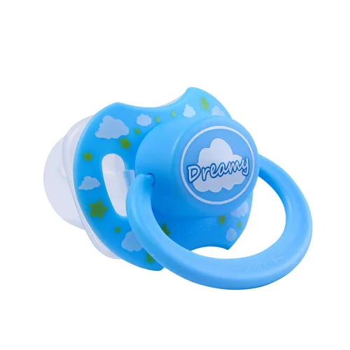 Miniatura 2 de LittleForBig Bigshield Gen-II Chupete Impreso De Gran Tamaño - Azul Dreamy & Green Baby
