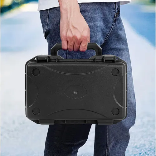 Miniatura 7 de Estuche de transporte duro, caja de almacenamiento a prueba de golpes con espuma personalizable, caja de herramientas protectora portátil de 11