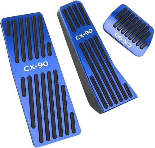 Miniatura 10 de BOYUER Juego de 3 almohadillas antideslizantes para pedal de acelerador de gas de freno de aluminio sin taladrar para Mazda CX-5 2013-2025 (rojo)