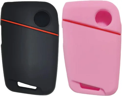 Miniatura 2 de REPROTECTING Funda de goma de silicona para llavero Compatible con VW Volkswagen Atlas Golf Alltrack Jetta Passat Tiguan Taos 2018-2025