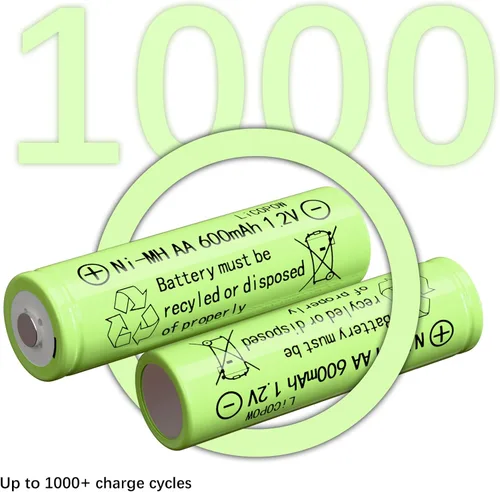 Miniatura 3 de Batería solar Ni-MH AA 1.2V AA baterías solares para luces solares al aire libre (12PCS)