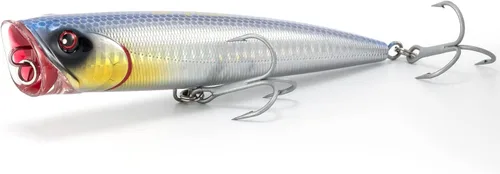 Miniatura 8 de Dr.Fish Popper - Señuelos de pesca de agua salada, 4/5.5 pulgadas GT Popper VMC anzuelos agudos señuelos de pesca para lubina, lucio, salmón en alta