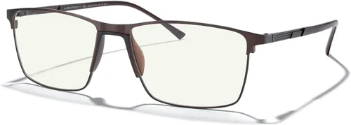 Miniatura 16 de MERRY'S Lentes de bloqueo de luz azul de moda, lentes de lectura, marco de metal, bisagra de resorte, lentes para hombres Gris-2.047 in