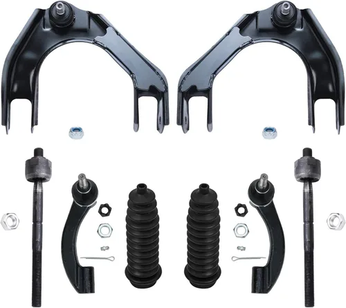 Miniatura 262 de Detroit Axle - Kit de brazos de control de extremo delantero de 8 piezas para Dodge Dakota 00-04, Durango 00-03, 4 brazos de control superior e