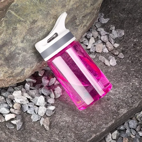Miniatura 6 de AceCamp Botella de agua pequeña de 12 onzas, paquete de 2 con popote para niños y adultos, sin BPA, botella deportiva de Tritan a prueba de fugas