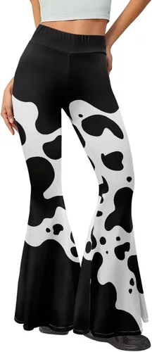 Miniatura 2 de Leggings acampanados de cintura alta para mujer con control de abdomen