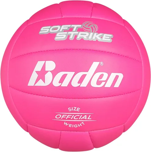 Miniatura 10 de Baden Soft Strike Voleibol Recreativo de Cuero Sintético Amortiguado Interior/Exterior para Principiantes y Jóvenes Tamaño Oficial