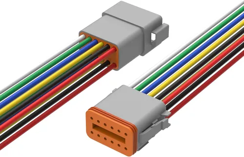 Newdeli Deutsch - Kit de conectores de 12 pines, impermeable, conector eléctrico de 16 AWG macho y hembra, conectores de cable automotriz para