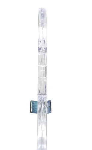Miniatura 5 de Nahanco 500RCHU - Colgador de plástico transparente tradicional con muescas y ganchos para tirantes y clips delicados, tamaño pequeño, uso