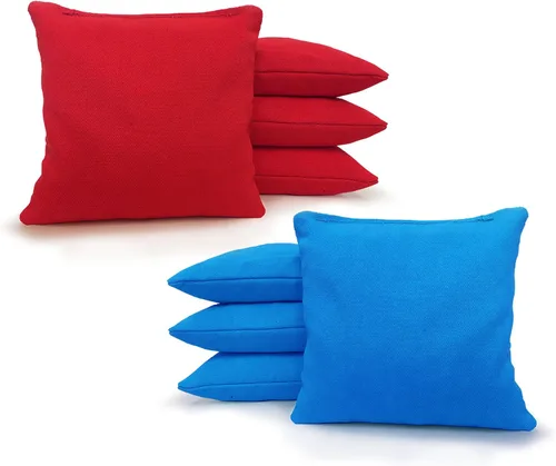 Miniatura 11 de Tailgating Pros Bolsas de cornhole reglamentarias – Juego de 8 – Relleno de maíz y hecho a mano, más de 25 opciones de color Negro/Violeta
