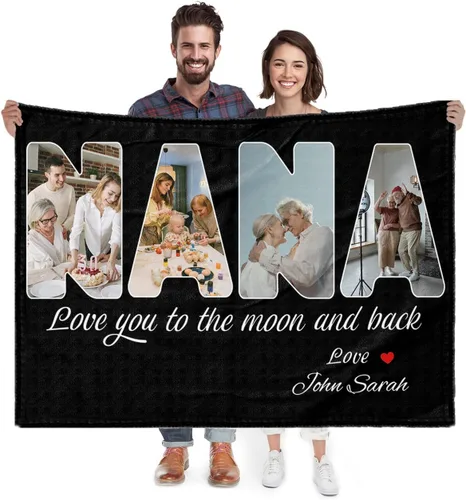 Miniatura 13 de Manta personalizada con imagen, regalo personalizado para mejores amigas, mejores amigas, hermanas, mejores amigas, manta de franela súper suave