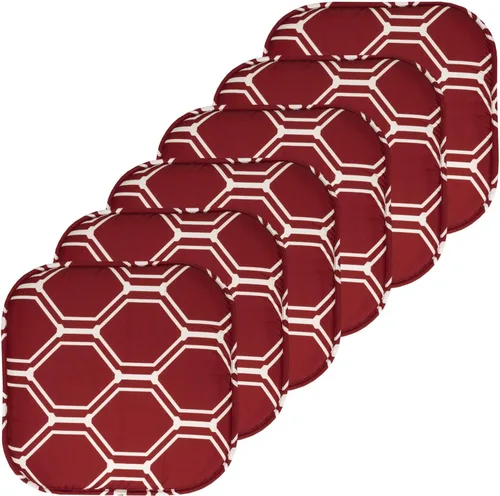 Miniatura 21 de Sweet Home Collection Cojines de espuma viscoelástica para silla, antideslizantes, diseño de panal de abeja, 16 x 16 pulgadas, paquete de 2