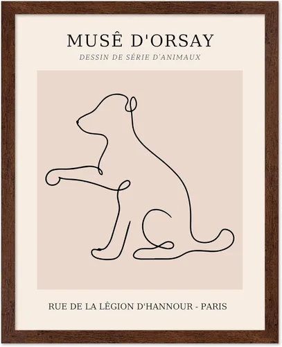 Miniatura 37 de Poster Master Póster Vintage – Impresión Retro de Dachshund – Arte de Perro – Dibujo Lineal – Arte de Boceto – Regalo para Niños, Niñas y Amantes