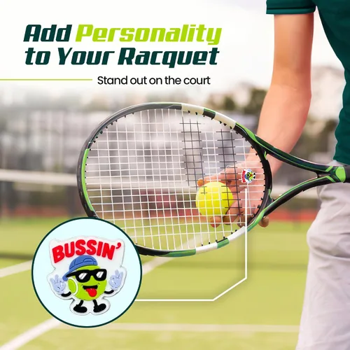 Miniatura 2 de Amortiguador de Raqueta de Tenis - Bonitos Diseños - Amortiguador de Choque de Tenis Reductor de Vibración y Ruido para Raquetas - Accesorios