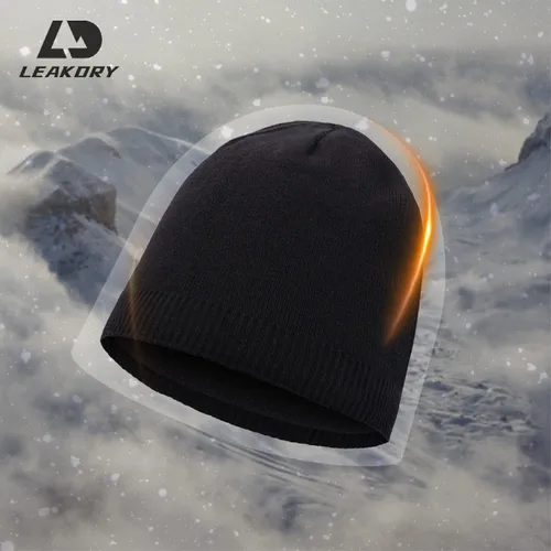 Miniatura 2 de LEAKDRY Gorro impermeable resistente al viento transpirable para hombre gorro de punto grueso suave cálido