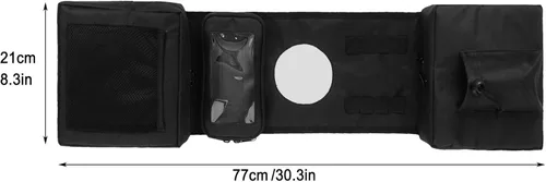 Miniatura 6 de MYDAYS Bolsa de sillín para ATV, tanque de carga, bolsa de teléfono, equipaje de almacenamiento para ATV, UTV, motos de nieve y motocicleta (negro 1)