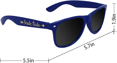 Miniatura 2 de LADY&HOME Paquete de 10 lentes de sol para despedida de soltera, lentes de sol de tribu de novia y novia para fiesta de novia, despedida de soltera