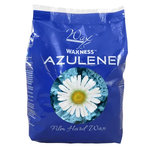 Miniatura 2 de Waxness – Película de cera Esferas duras de cera – Azuleno 1.1 lb (500 g) – Cera dura profesional sin bandas con azuleno para cara y cuerpo
