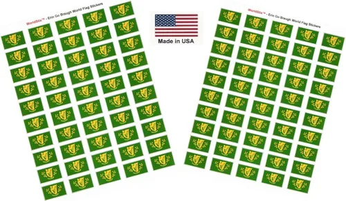 Miniatura 186 de 100 calcomanías de la bandera de Alaska; 1.5" x 1" hechas en Estados Unidos, calcomanías autoadhesivas de la bandera del estado para álbumes