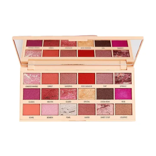 Miniatura 4 de Paleta de sombra de ojos I Heart Makeup Revolution, mármol rosa oro chocolate