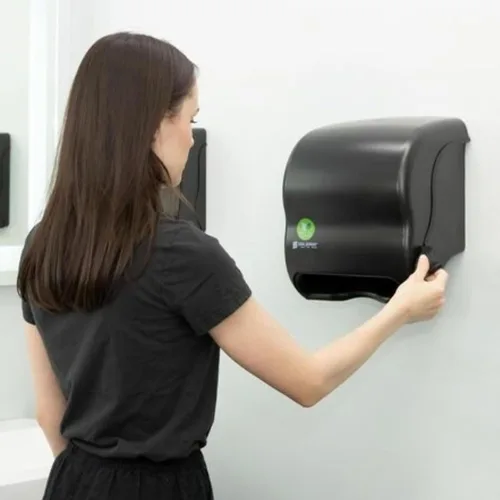 Miniatura 9 de San Jamar Ecologic Element Dispensador de Palanca de Toallas de Papel de Plástico Reciclado, Dispensador Manual de Toallas, Dispensador de Pared