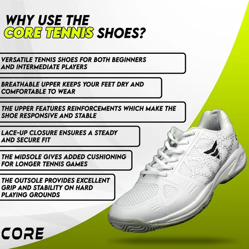 Miniatura 5 de Core Tennis Zapatos - Zapatillas de tenis transpirables para hombre y mujer - Zapatos de pádel con suela antideslizante - Zapatos de tenis