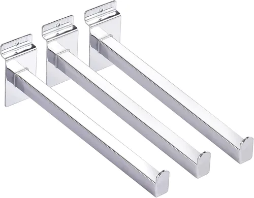 Miniatura 3 de KEILEOHO 16 ganchos Slatwall Deluxe de 10 pulgadas, soportes de estante resistentes para Slatwall, ganchos de panel para garaje, tienda, exhibición
