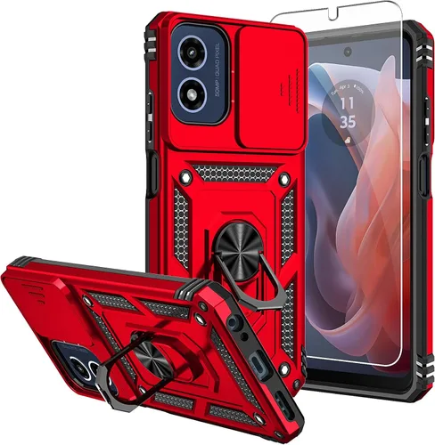 Miniatura 20 de Funda para Moto G 5G 2023, [No para la versión 2022] con protectores de pantalla y cubierta de cámara, [Grado militar] cubierta probada contra
