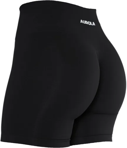 AUROLA Intensify - Pantalones cortos de entrenamiento para mujer, sin costuras, para gimnasio, yoga, correr, deporte, ejercicio activo, fitness