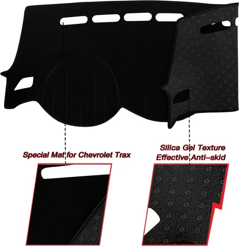 Miniatura 2 de Cubierta de tapete para salpicadero, consola central interior personalizada compatible con Chevy Trax SUV 2017, 2018, 2019, 2020, 2021, 2022