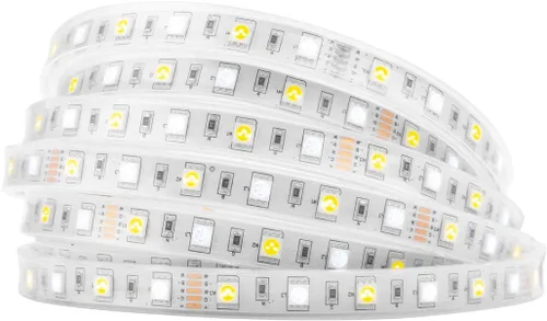 Miniatura 13 de BTF-LIGHTING 5050 RGBW RGB+Blanco Cálido(2700K-3000K) 4 colores en 1 tira de luz LED DC12V 5m 16.4 pies 60LED/m Multicolor IP30 Blanca 12mm PCB